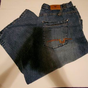 Platinum Men's Denim Jean Shorts LONG Back to School 38" waist 34" long